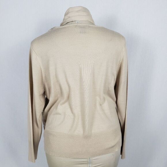 Norton McNaughton Sweater w/Scarf 2X Metallic - Picture 2 of 8